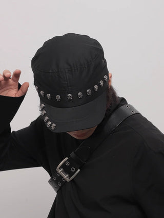 skull rivet cap