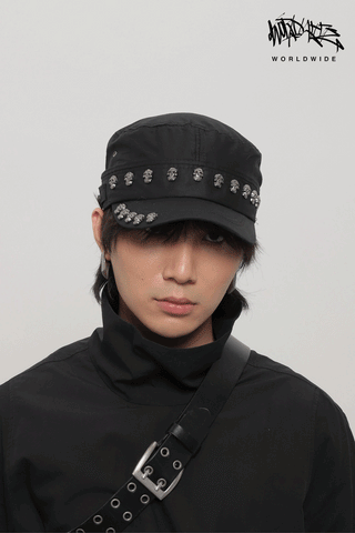 skull rivet cap