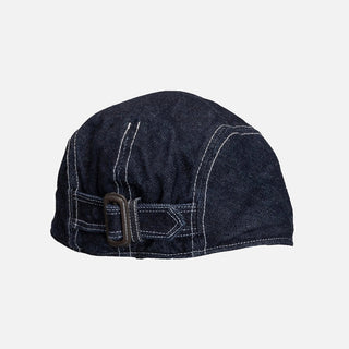 washed denim beret