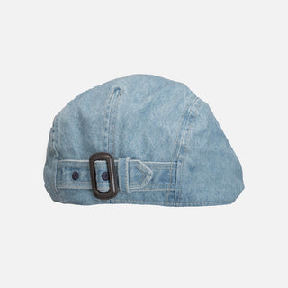 washed denim beret