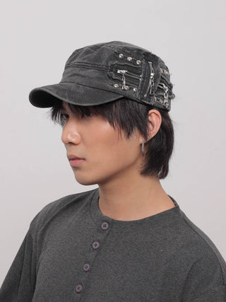 metal zipper cap