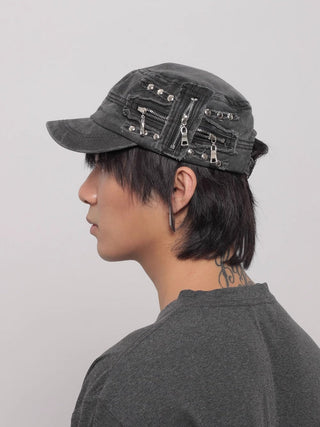 metal zipper cap