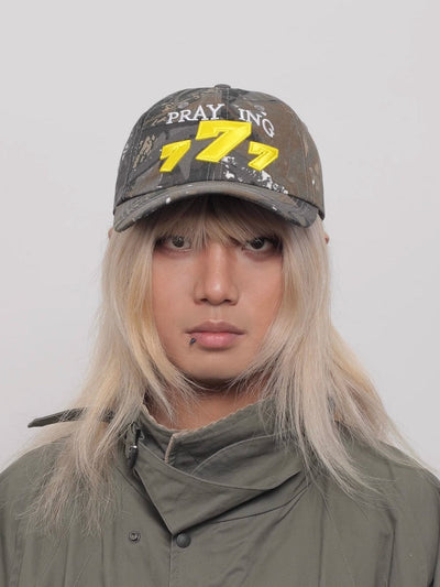 camouflage peaked cap