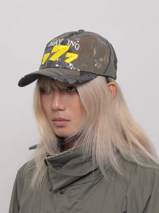 camouflage peaked cap