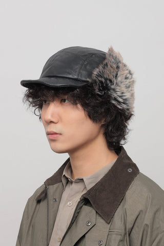 pu plush ushanka
