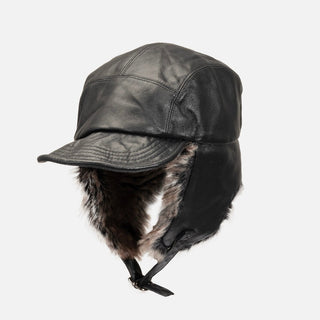 pu plush ushanka