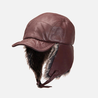 pu plush ushanka