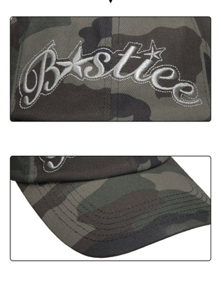 camouflage letter cap