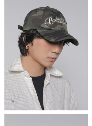 camouflage letter cap