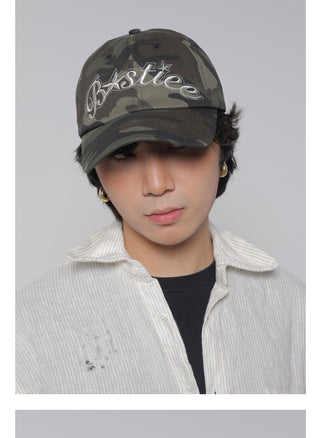 camouflage letter cap