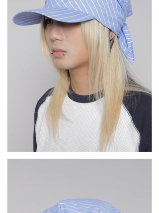 lace-up headscarf cap
