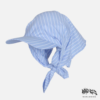 lace-up headscarf cap