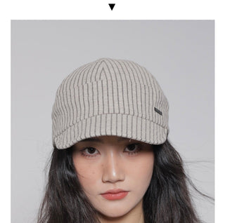 striped newsboy cap