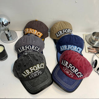 distressed letter cap