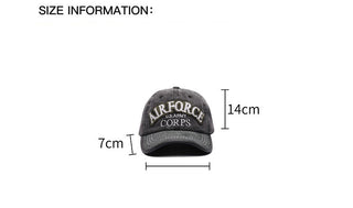 distressed letter cap