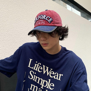 distressed letter cap