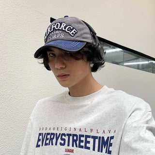 distressed letter cap