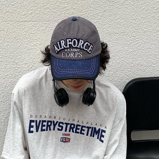 distressed letter cap