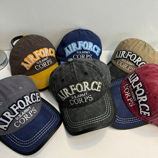 distressed letter cap