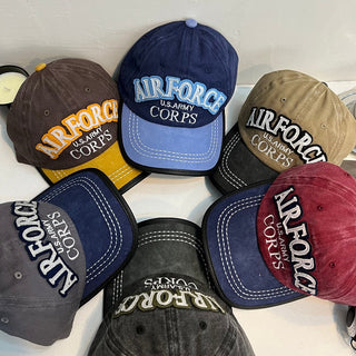 distressed letter cap