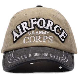 distressed letter cap