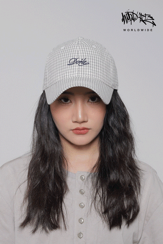 plaid letter cap