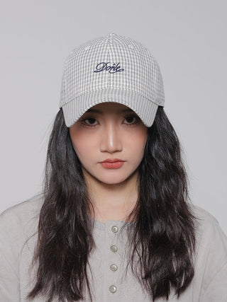 plaid letter cap