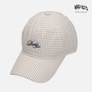 plaid letter cap
