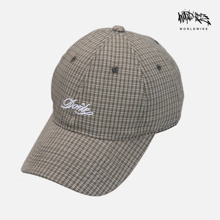 plaid letter cap