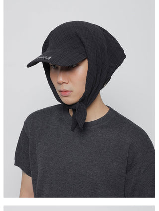 plaid strap tam