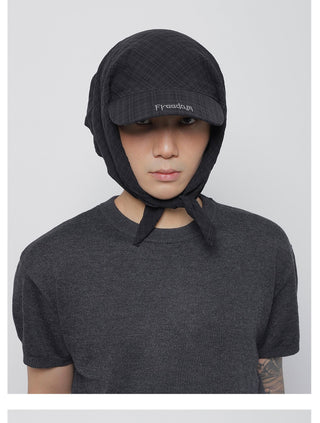 plaid strap tam