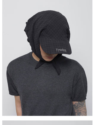 plaid strap tam