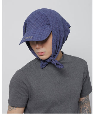 plaid strap tam
