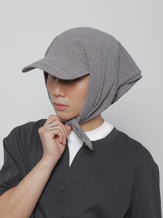 plaid strap tam