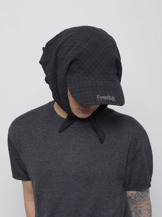 plaid strap tam