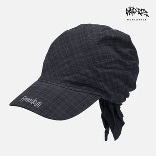 plaid strap tam