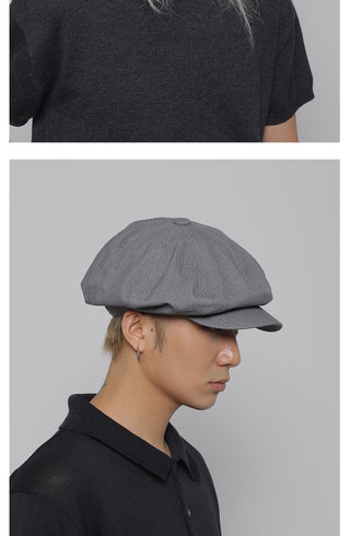 striped thin beret