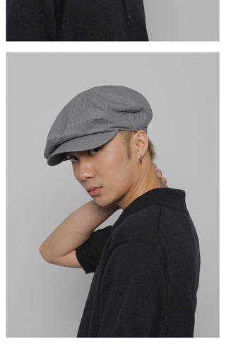 striped thin beret