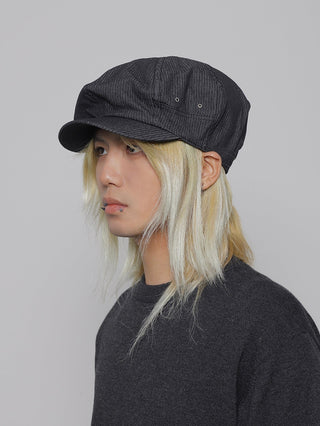 striped thin beret
