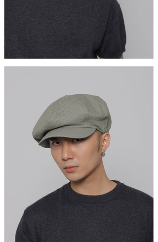 striped thin beret