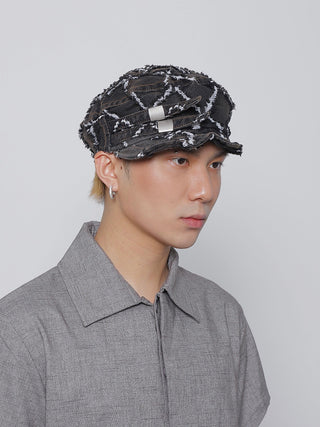 pocket denim beret
