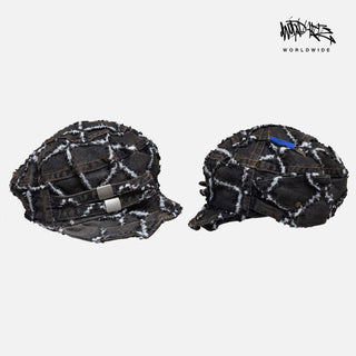pocket denim beret
