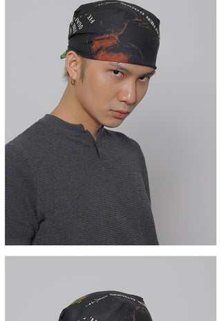 printed headscarf cap