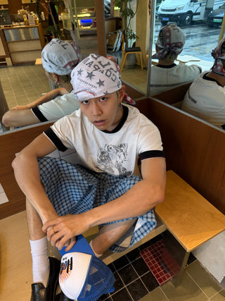 printed headscarf cap