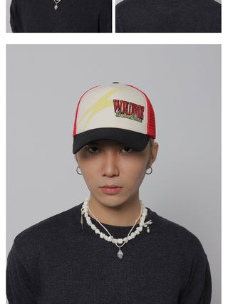 lightning trucker cap