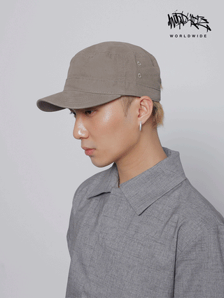 solid flat-top cap