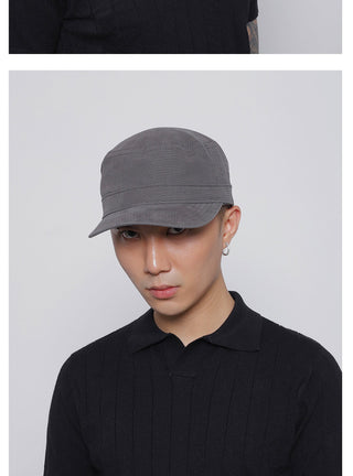 solid flat-top cap
