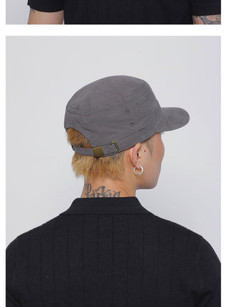 solid flat-top cap