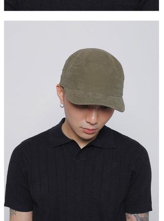 solid flat-top cap