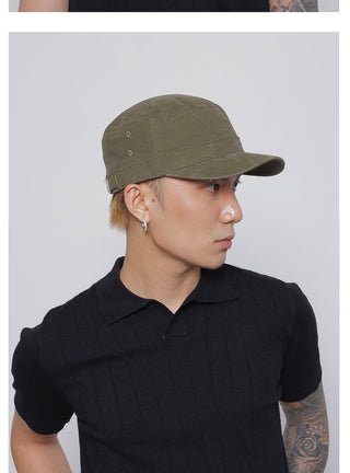 solid flat-top cap
